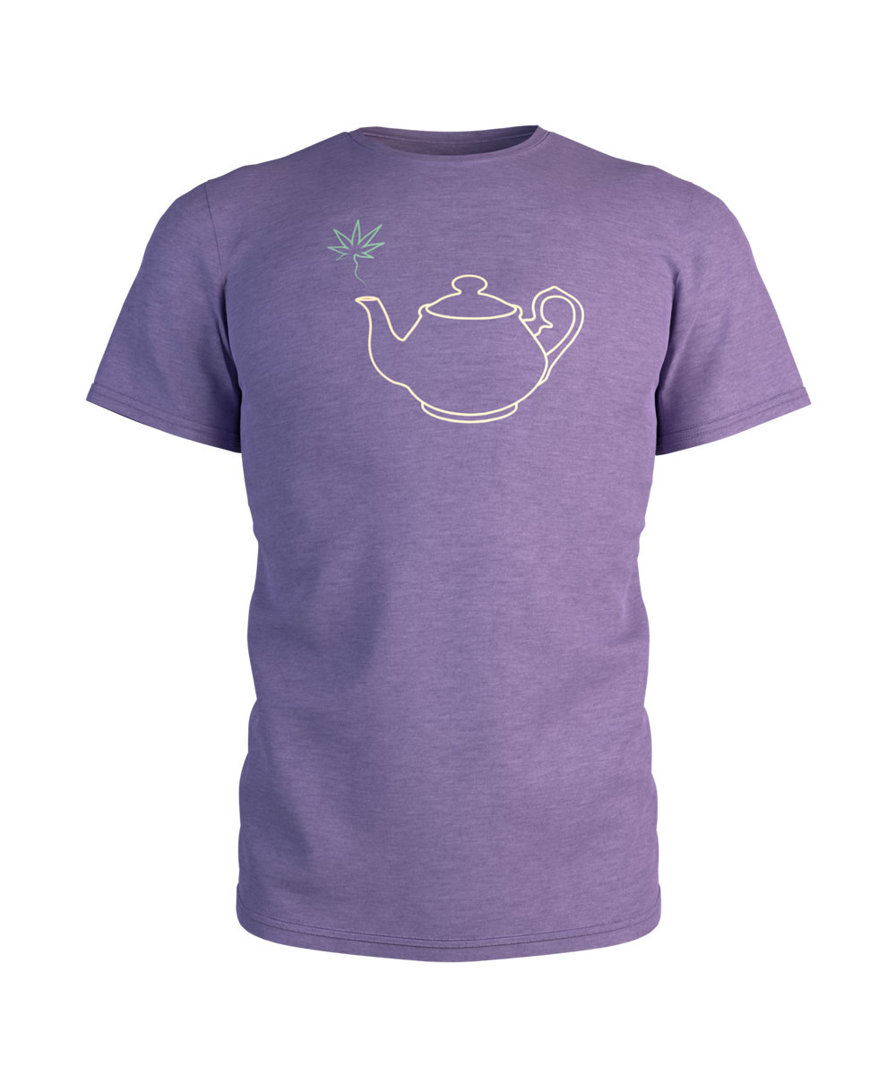 wake n bake tea pot shirt design
