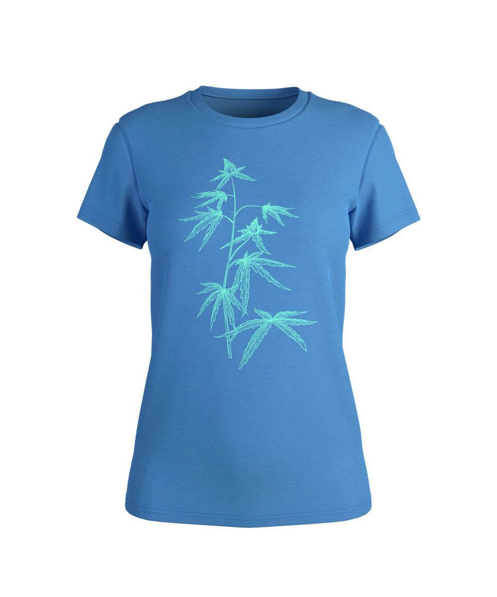 womens marijuana plant graphic tshirt