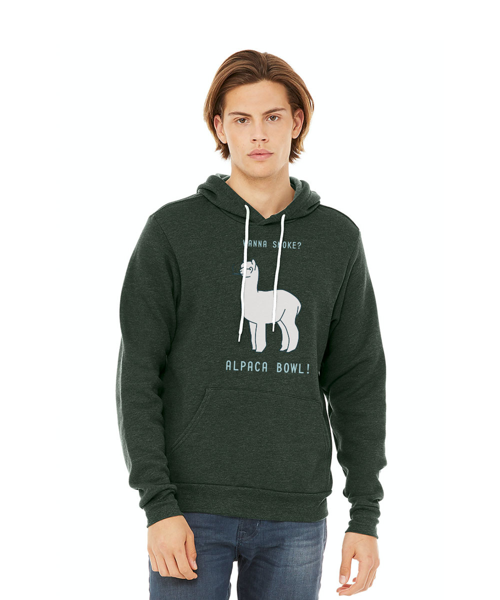 Alpaca Bowl cannabis graphic hoodie