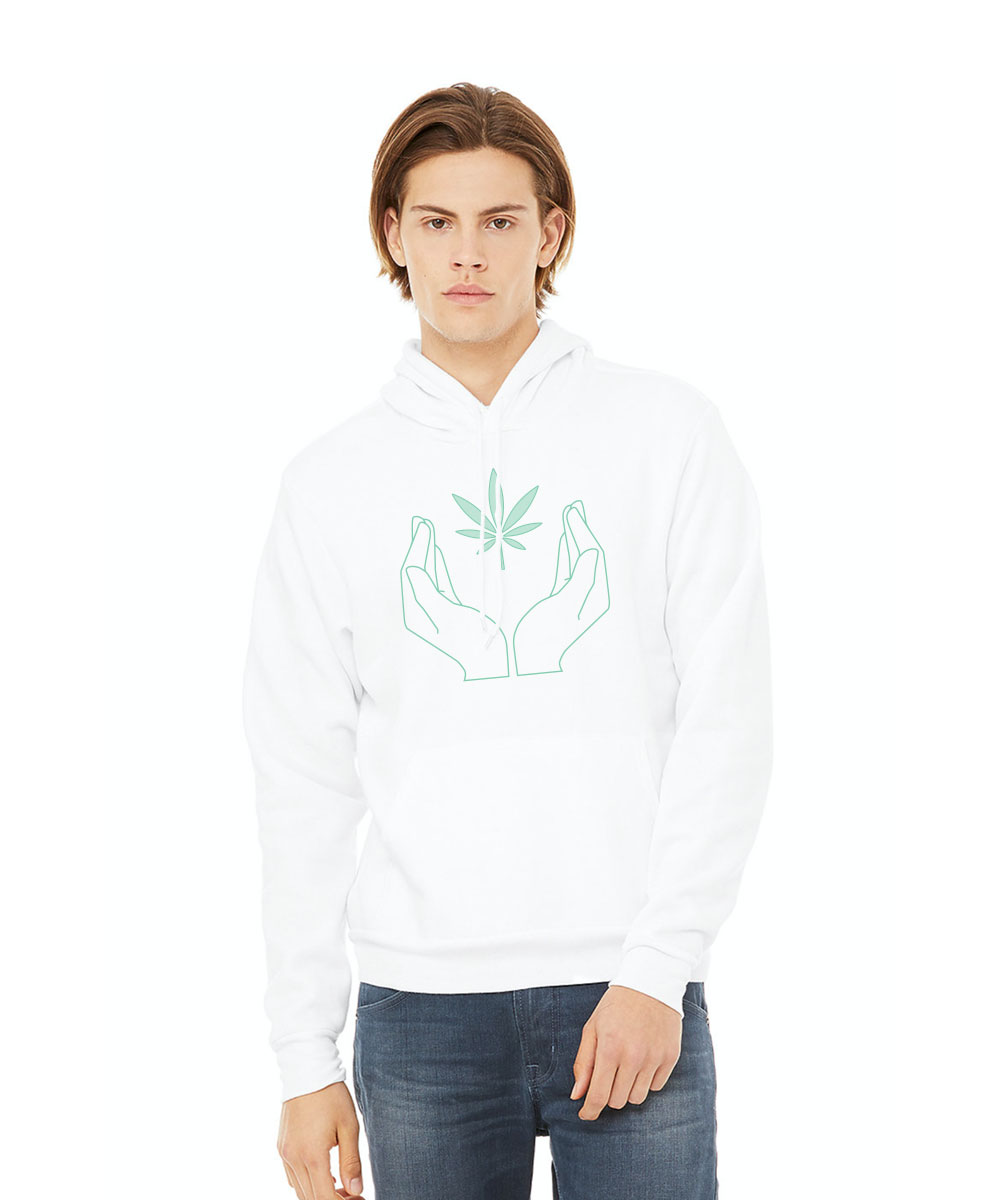 Hands on cannabis graphic hoodie