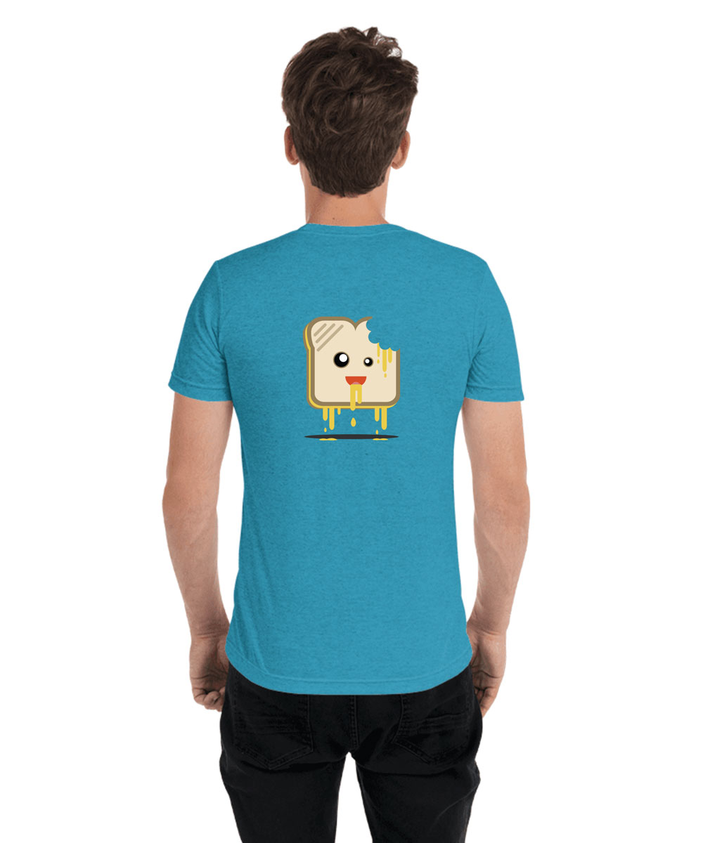 Zombie grilled cheese graphic t-shirt