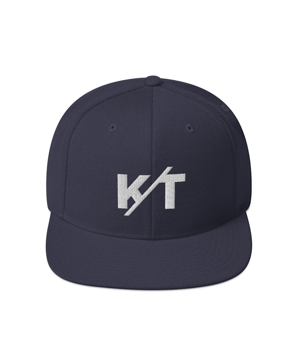 KT logo navy hat snapback