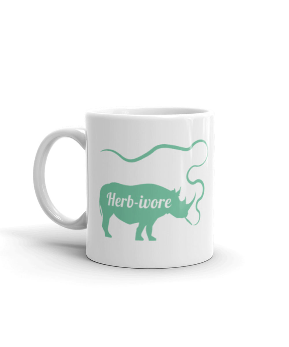 Herbivore 420 coffee mug design