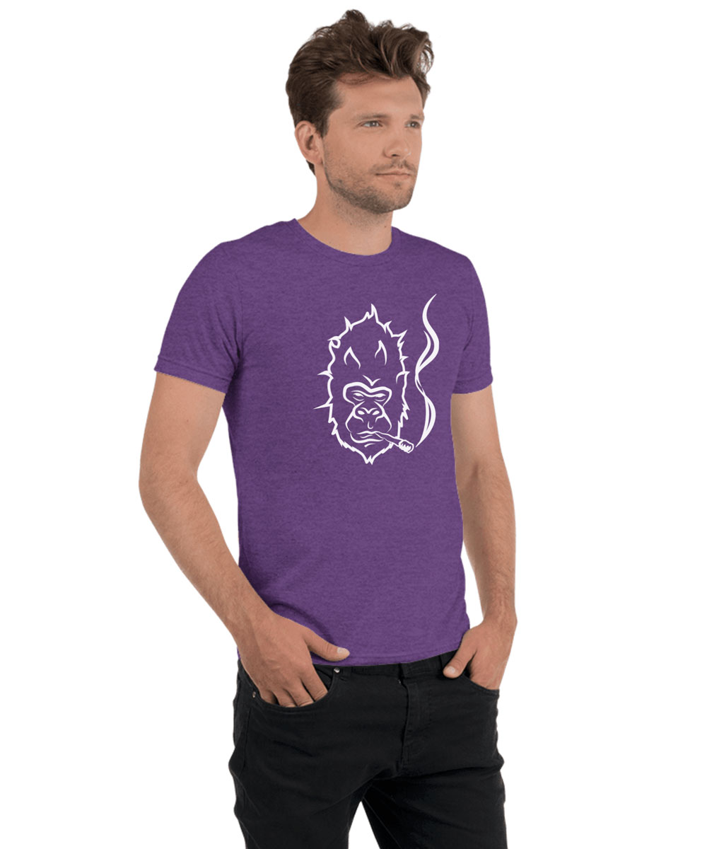 purple stoner gorilla t-shirt