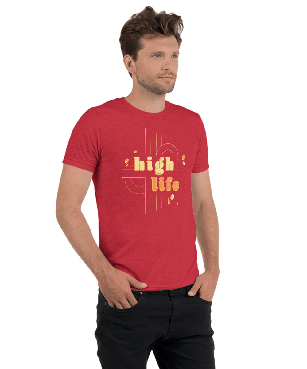 high life stoner t-shirt design